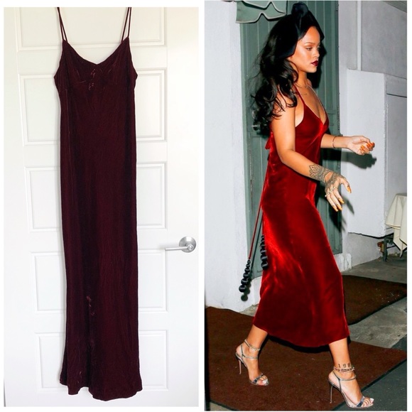 ralph lauren maroon dress